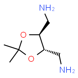 ChemSpider 2D Image | (4S,5S)-4,5-DI(AMINOMETHYL)-2,2-DIMETHYLDIOXOLANE | C7H16N2O2