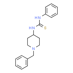 ChemSpider 2D Image | 1-(1-Benzyl-4-piperidinyl)-3-phenylthiourea | C19H23N3S