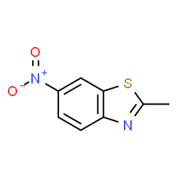 ChemSpider 2D Image | 2-methyl-6-nitrobenzothiazole | C8H6N2O2S