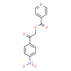 ChemSpider 2D Image | 2-(4-Nitrophenyl)-2-oxoethyl isonicotinate | C14H10N2O5