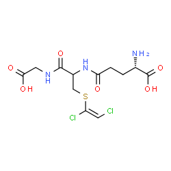 ChemSpider 2D Image | L-gamma-Glutamyl-S-[(E)-1,2-dichlorovinyl]cysteinylglycine | C12H17Cl2N3O6S