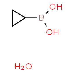 ChemSpider 2D Image | Cyclopropylboronic acid hydrate (1:1) | C3H9BO3