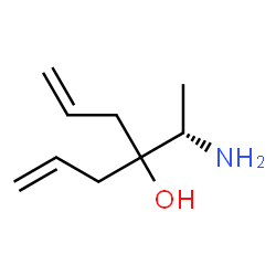 ChemSpider 2D Image | 4-[(1S)-1-Aminoethyl]-1,6-heptadien-4-ol | C9H17NO