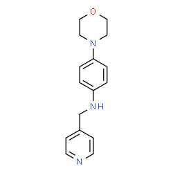 ChemSpider 2D Image | 4-(4-Morpholinyl)-N-(4-pyridinylmethyl)aniline | C16H19N3O