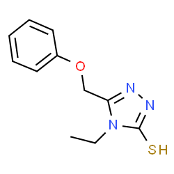 ChemSpider 2D Image | 4-ETHYL-5-PHENOXYMETHYL-4H-(1,2,4)TRIAZOLE-3-THIOL | C11H13N3OS