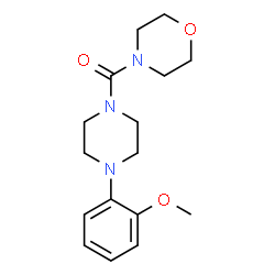 ChemSpider 2D Image | [4-(2-Methoxyphenyl)-1-piperazinyl](4-morpholinyl)methanone | C16H23N3O3