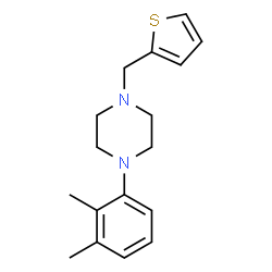 ChemSpider 2D Image | 1-(2,3-Dimethylphenyl)-4-(2-thienylmethyl)piperazine | C17H22N2S