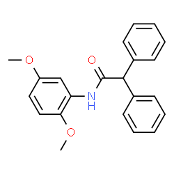 ChemSpider 2D Image | N-(2,5-Dimethoxyphenyl)-2,2-diphenylacetamide | C22H21NO3