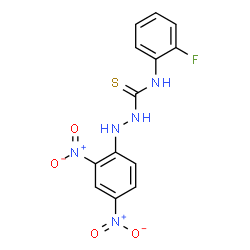 ChemSpider 2D Image | 2-(2,4-Dinitrophenyl)-N-(2-fluorophenyl)hydrazinecarbothioamide | C13H10FN5O4S