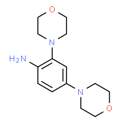 ChemSpider 2D Image | 2,4-dimorpholin-4-ylaniline | C14H21N3O2
