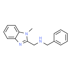 ChemSpider 2D Image | benzyl[(1-methyl-1,3-benzodiazol-2-yl)methyl]amine | C16H17N3