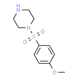 ChemSpider 2D Image | 1-(4-Methoxybenzenesulfonyl)piperazine | C11H16N2O3S