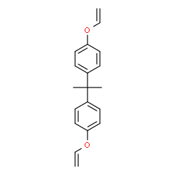 ChemSpider 2D Image | 1,1'-isopropylidenebis(4-(vinyloxy)benzene) | C19H20O2