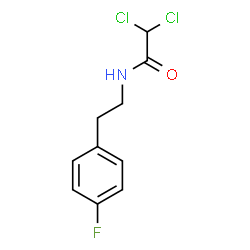 ChemSpider 2D Image | 2,2-Dichloro-N-[2-(4-fluorophenyl)ethyl]acetamide | C10H10Cl2FNO