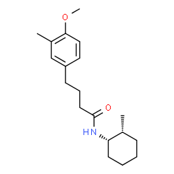 ChemSpider 2D Image | 4-(4-Methoxy-3-methylphenyl)-N-[(1S,2R)-2-methylcyclohexyl]butanamide | C19H29NO2
