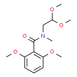 ChemSpider 2D Image | N-(2,2-Dimethoxyethyl)-2,6-dimethoxy-N-methylbenzamide | C14H21NO5