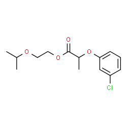 ChemSpider 2D Image | 2-Isopropoxyethyl 2-(3-chlorophenoxy)propanoate | C14H19ClO4