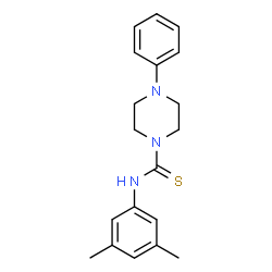 ChemSpider 2D Image | N-(3,5-Dimethylphenyl)-4-phenyl-1-piperazinecarbothioamide | C19H23N3S