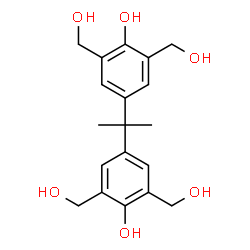 ChemSpider 2D Image | 5,5'-Isopropylidenebis(m-xylene-2,α,α'-triol) | C19H24O6