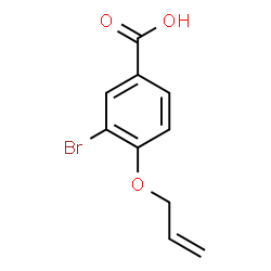 ChemSpider 2D Image | 4-(Allyloxy)-3-bromobenzoic acid | C10H9BrO3
