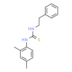 ChemSpider 2D Image | 1-(2,4-Dimethylphenyl)-3-(2-phenylethyl)thiourea | C17H20N2S