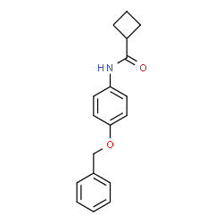 ChemSpider 2D Image | N-[4-(Benzyloxy)phenyl]cyclobutanecarboxamide | C18H19NO2