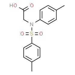 ChemSpider 2D Image | N-(4-Methylphenyl)-N-[(4-methylphenyl)sulfonyl]glycine | C16H17NO4S