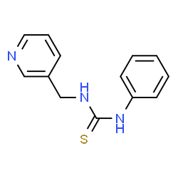 ChemSpider 2D Image | 1-Phenyl-3-(3-pyridinylmethyl)thiourea | C13H13N3S