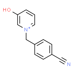 ChemSpider 2D Image | 1-(4-Cyanobenzyl)-3-hydroxypyridinium | C13H11N2O