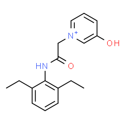 ChemSpider 2D Image | 1-{2-[(2,6-Diethylphenyl)amino]-2-oxoethyl}-3-hydroxypyridinium | C17H21N2O2
