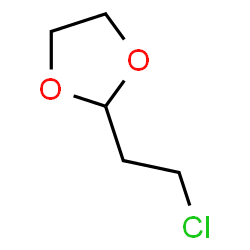 ChemSpider 2D Image | 2-(2-chloroethyl)-1,3-dioxolane | C5H9ClO2