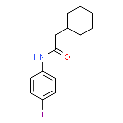 ChemSpider 2D Image | 2-Cyclohexyl-N-(4-iodophenyl)acetamide | C14H18INO