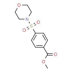 ChemSpider 2D Image | Methyl 4-(4-morpholinylsulfonyl)benzoate | C12H15NO5S