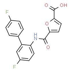 ChemSpider 2D Image | 5-[(4',5-Difluoro-2-biphenylyl)carbamoyl]-2-furoic acid | C18H11F2NO4