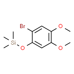 ChemSpider 2D Image | (2-Bromo-4,5-dimethoxyphenoxy)trimethylsilane | C11H17BrO3Si