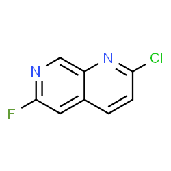 ChemSpider 2D Image | 2-Chloro-6-fluoro-1,7-naphthyridine | C8H4ClFN2