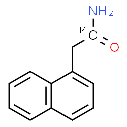 ChemSpider 2D Image | 2-(1-Naphthyl)(1-~14~C)acetamide | C1114CH11NO