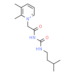 ChemSpider 2D Image | 2,3-Dimethyl-1-(2-{[(3-methylbutyl)carbamoyl]amino}-2-oxoethyl)pyridinium | C15H24N3O2