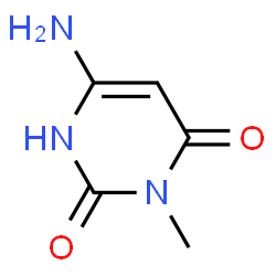 ChemSpider 2D Image | 3-methyl-6-aminouracil | C5H7N3O2