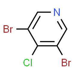ChemSpider 2D Image | 3,5-Dibromo-4-chloropyridine | C5H2Br2ClN