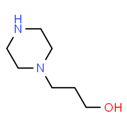 ChemSpider 2D Image | 3-(1-Piperazinyl)propanol | C7H16N2O