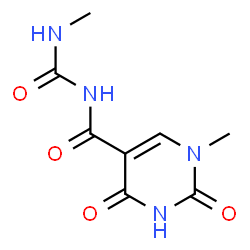 ChemSpider 2D Image | 1-Methyl-N-(methylcarbamoyl)-2,4-dioxo-1,2,3,4-tetrahydro-5-pyrimidinecarboxamide | C8H10N4O4