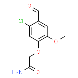 ChemSpider 2D Image | 2-(5-Chloro-4-formyl-2-methoxyphenoxy)acetamide | C10H10ClNO4