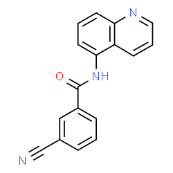 ChemSpider 2D Image | 3-Cyano-N-(5-quinolinyl)benzamide | C17H11N3O