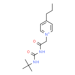 ChemSpider 2D Image | 1-(2-{[(2-Methyl-2-propanyl)carbamoyl]amino}-2-oxoethyl)-4-propylpyridinium | C15H24N3O2