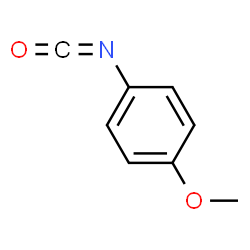 ChemSpider 2D Image | 4-Methoxyphenylisocyanate | C8H7NO2