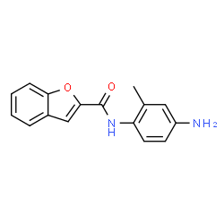 ChemSpider 2D Image | N-(4-Amino-2-methylphenyl)-1-benzofuran-2-carboxamide | C16H14N2O2