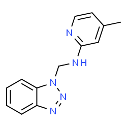 ChemSpider 2D Image | N-(1H-Benzotriazol-1-ylmethyl)-4-methyl-2-pyridinamine | C13H13N5