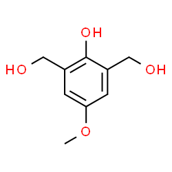 ChemSpider 2D Image | 2,6-Bis(hydroxymethyl)-4-methoxyphenol | C9H12O4