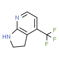 ChemSpider 2D Image | 4-(Trifluoromethyl)-2,3-dihydro-1H-pyrrolo[2,3-b]pyridine | C8H7F3N2
